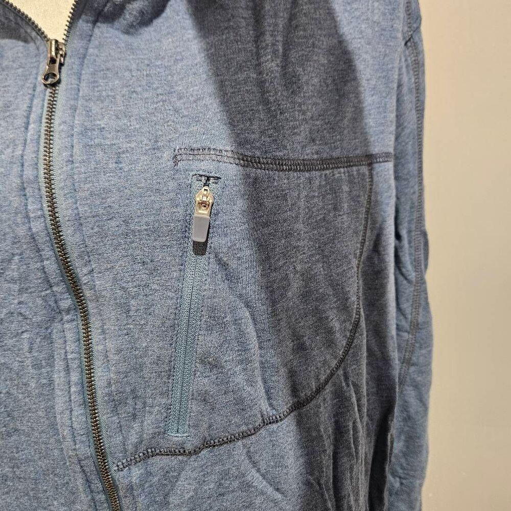 Tasc Jacket Blue Full Zip Pockets Golf Performance Bamboo Pebble Beach Logo XL - Picture 4 of 6